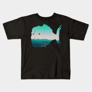 Fish on Hills Kids T-Shirt